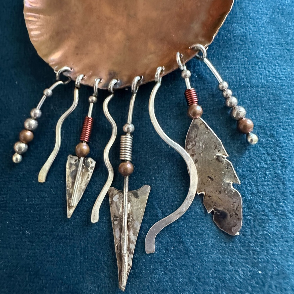 Earrings and Nicklace Jewelry Set -“Princess Warrior “ /Boho, Western, Native . - Picture 6 of 15